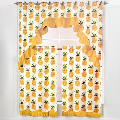 Cortina para Cocina Pineapple Estampada / 3 Piezas / Home Elegance - Home Elegance - Titan.com.pa - 2100001308988