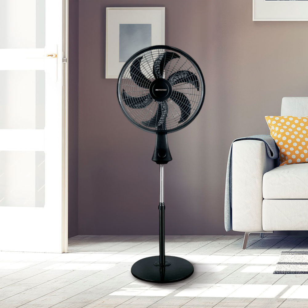 Abanico de Pedestal Premier 18" / 3 En 1 / Negro
