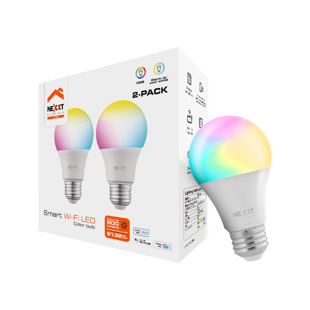 Foco Nexxt Solutions 2 Piezas / Smart Led / Rgb / 110V