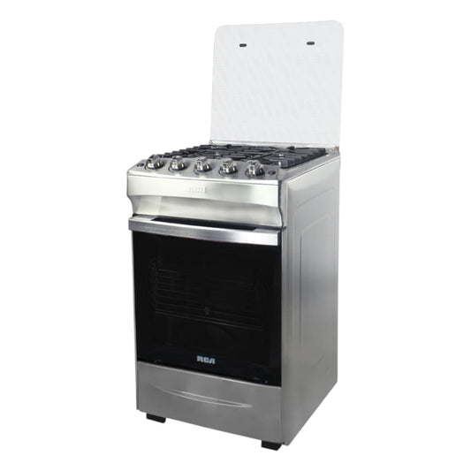 Estufa a Gas Rca de Acero Inoxidable 20" / Acero Inoxidable / 4 Quemadores