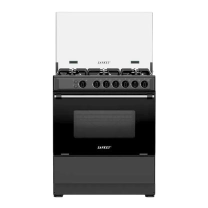 Estufa Sankey 30" / de 6 Quemadores / Negra