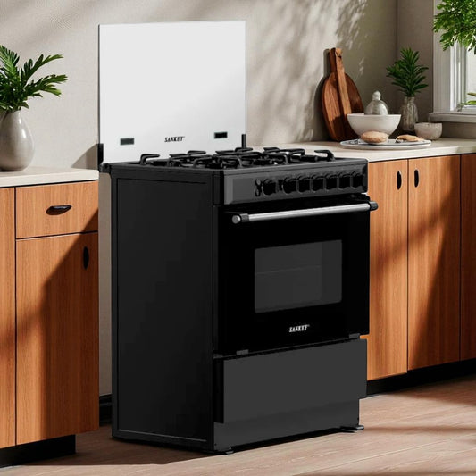 Estufa Sankey 30" / de 6 Quemadores / Negra