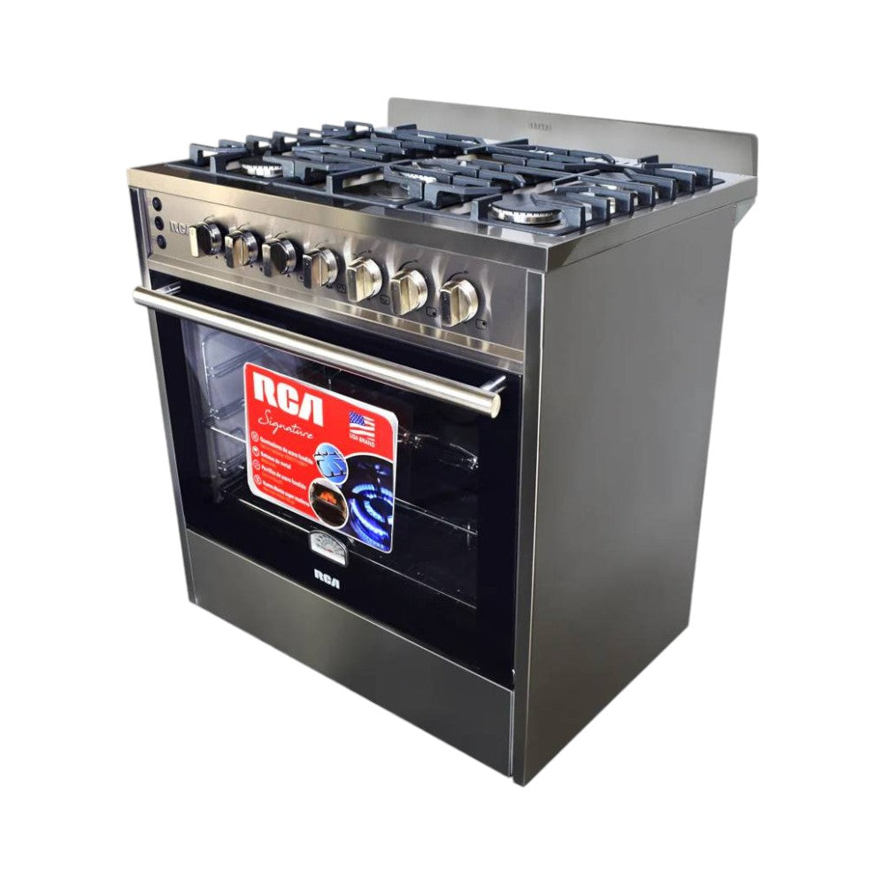 Estufa Industrial A Gas RCA de 30" / 5 Quemadores / Acero Inoxidable