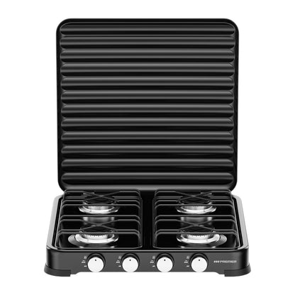 Estufa A Gas Premier / 4 Quemadores de Esmalte / Negra