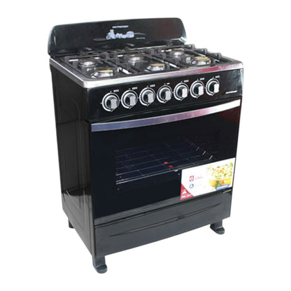 Estufa a Gas Premier de 30” (105l ) / 6 Quemadores / Negro
