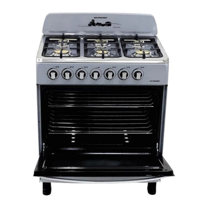 Estufa a Gas Premier de 6 Quemadores / Plateado / 105L (30”)