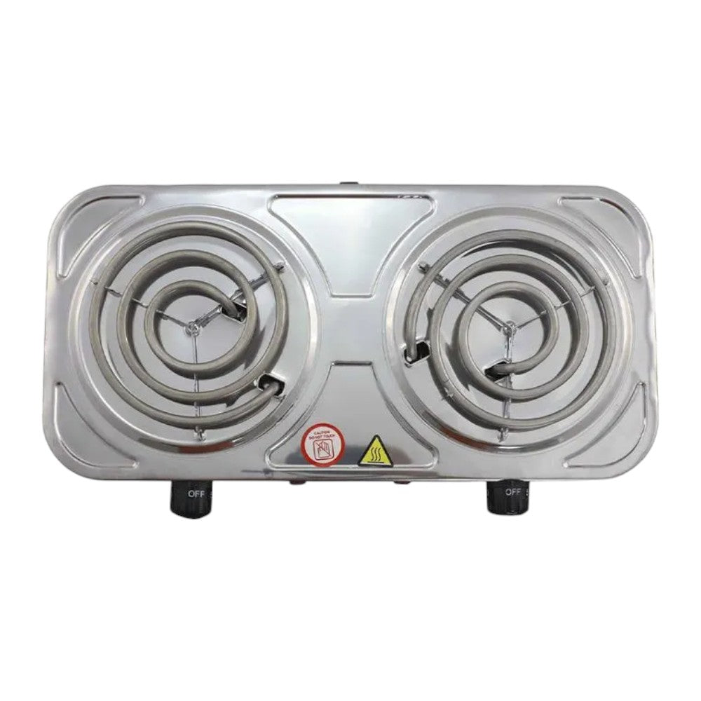 Estufa Eléctrica Premier / 2 Quemadores / Plateado