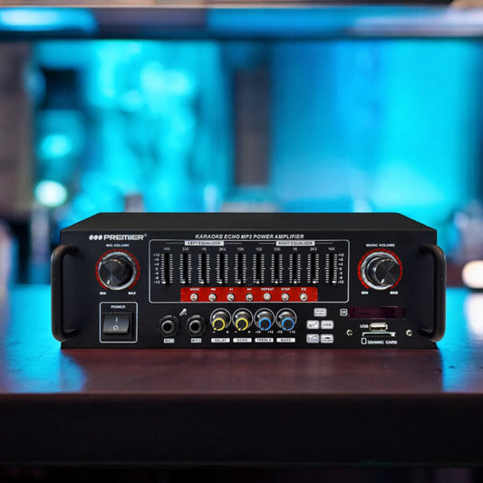 Amplificador  Premier 6000W / Karaoke / Negro