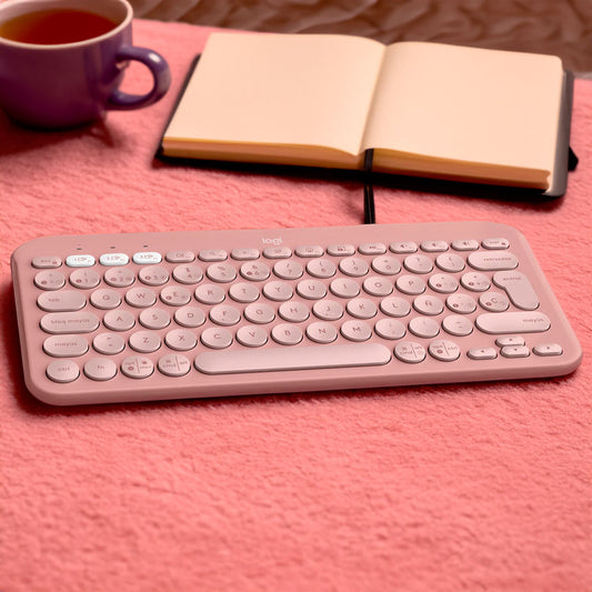 Teclado Logitech Pebble Keys 2 K380 - Rosado