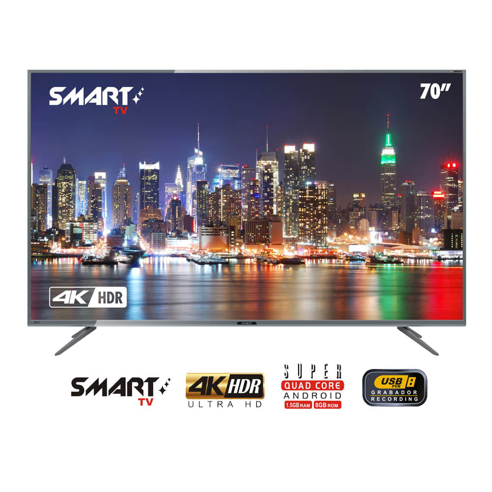 Televisor LED Smart SANKEY 4K de 70"