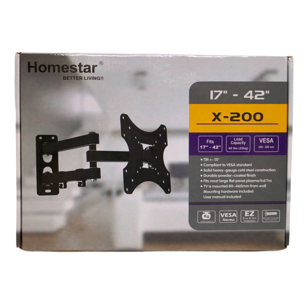 Soporte de Pared Homestar Para Televisión de 17" a 42"