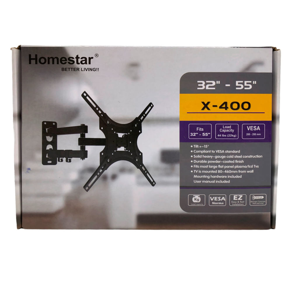 Soporte de Pared Homestar Para Televisión de 32" a 55"