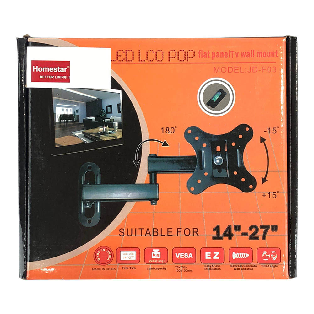 Soporte de Metal Expandible HomeStar para TV 14" a 27"