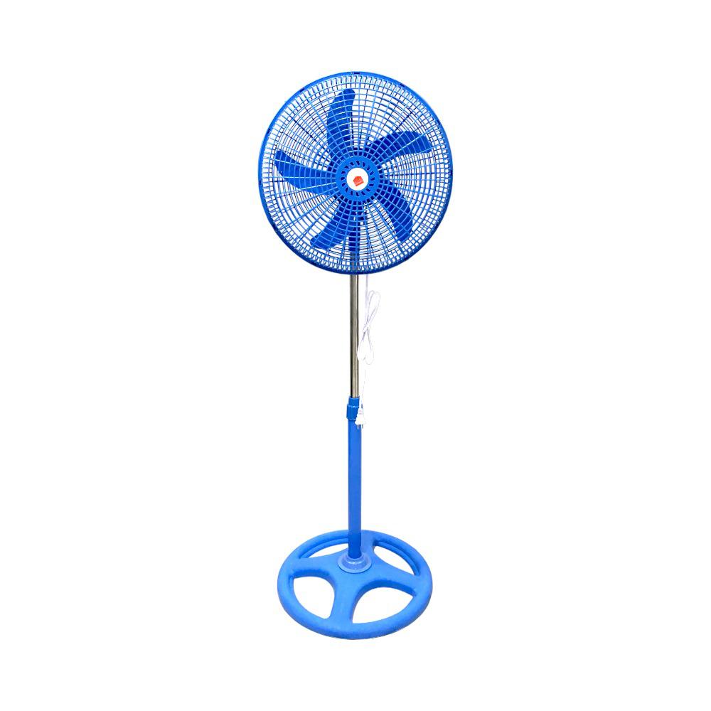 Abanico Pedestal 16" Azul Plástico