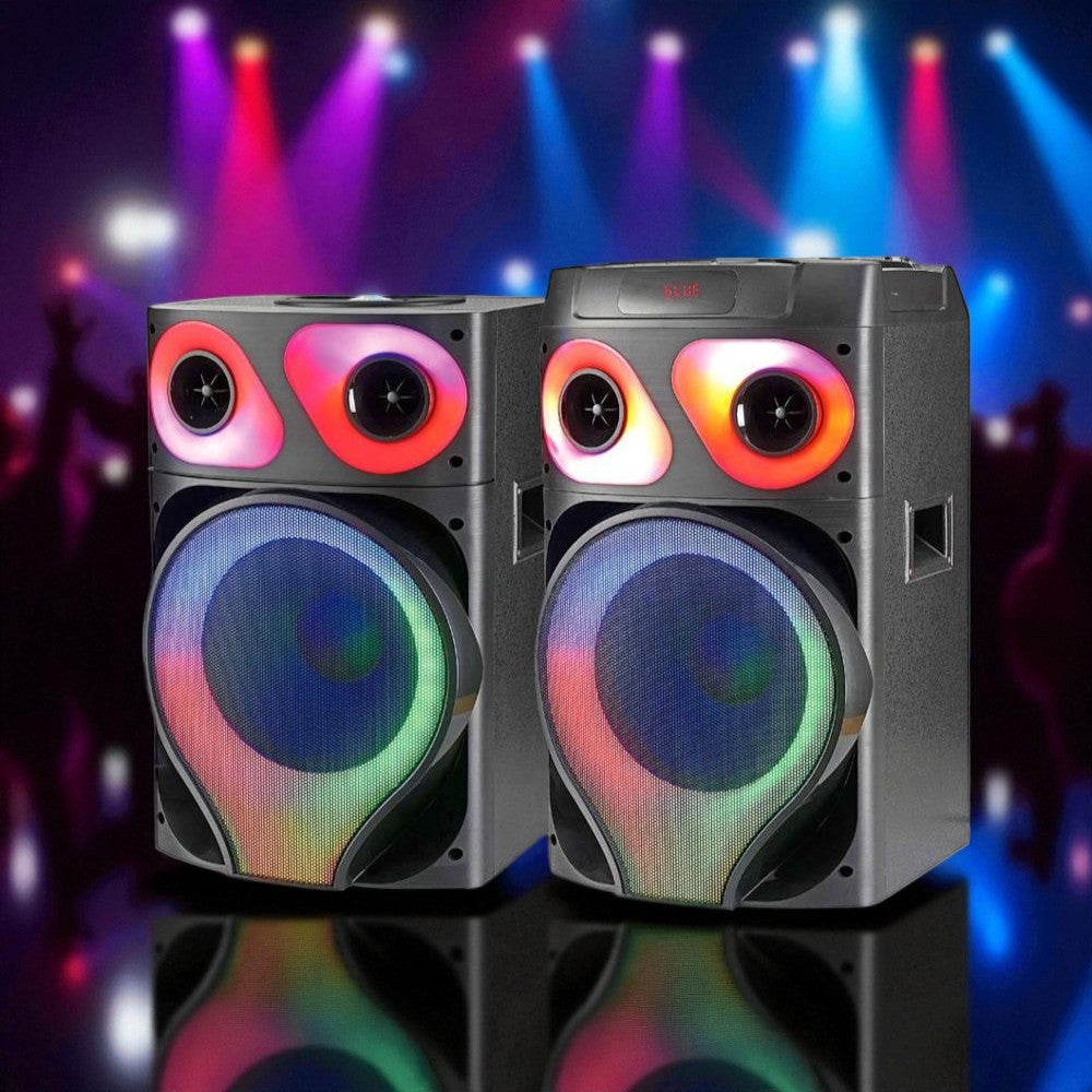 Bocina Sankey Doble 12" / 60 W / Bluetooth / LED