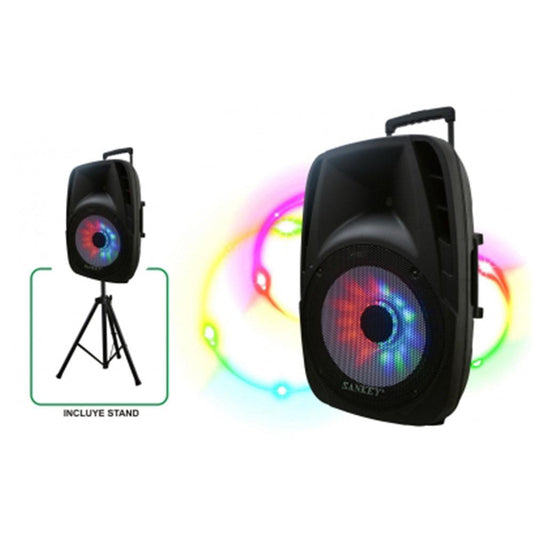 Bocina Sankey Con Amplificador Con Tripode de 15"