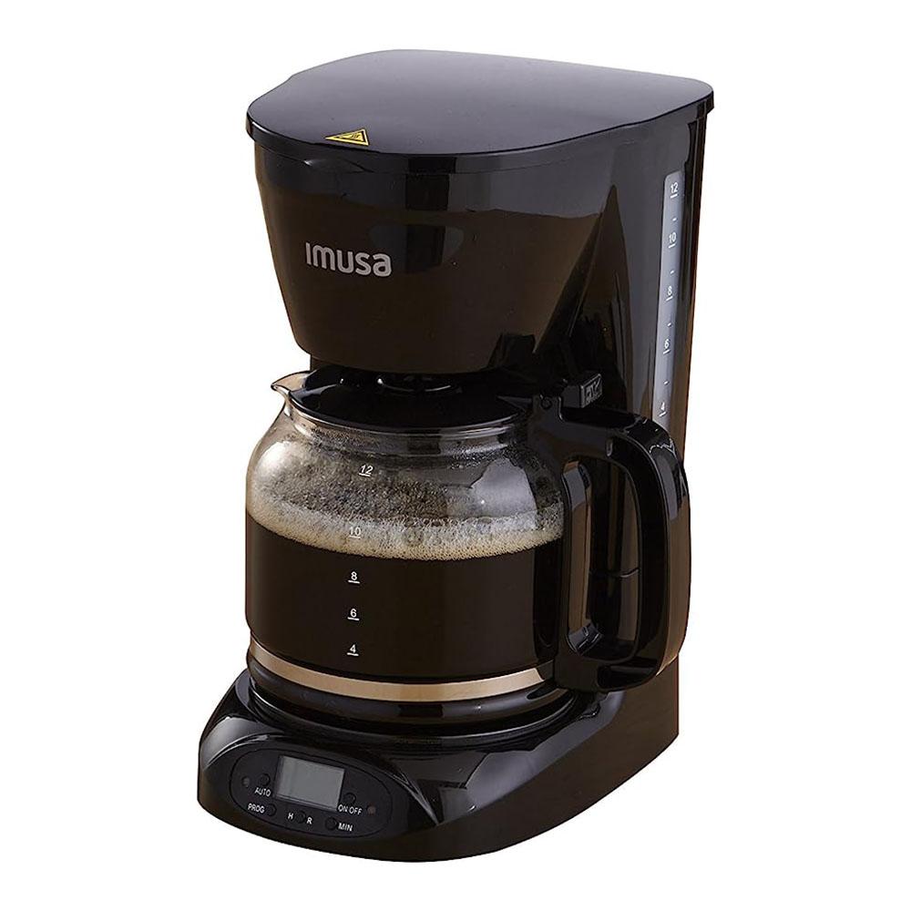 Cafetera Imusa Programable 950W 12Tz Blk
