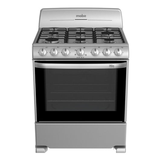 Estufa a Gas Mabe de 30" / Gris / 6 Quemadores