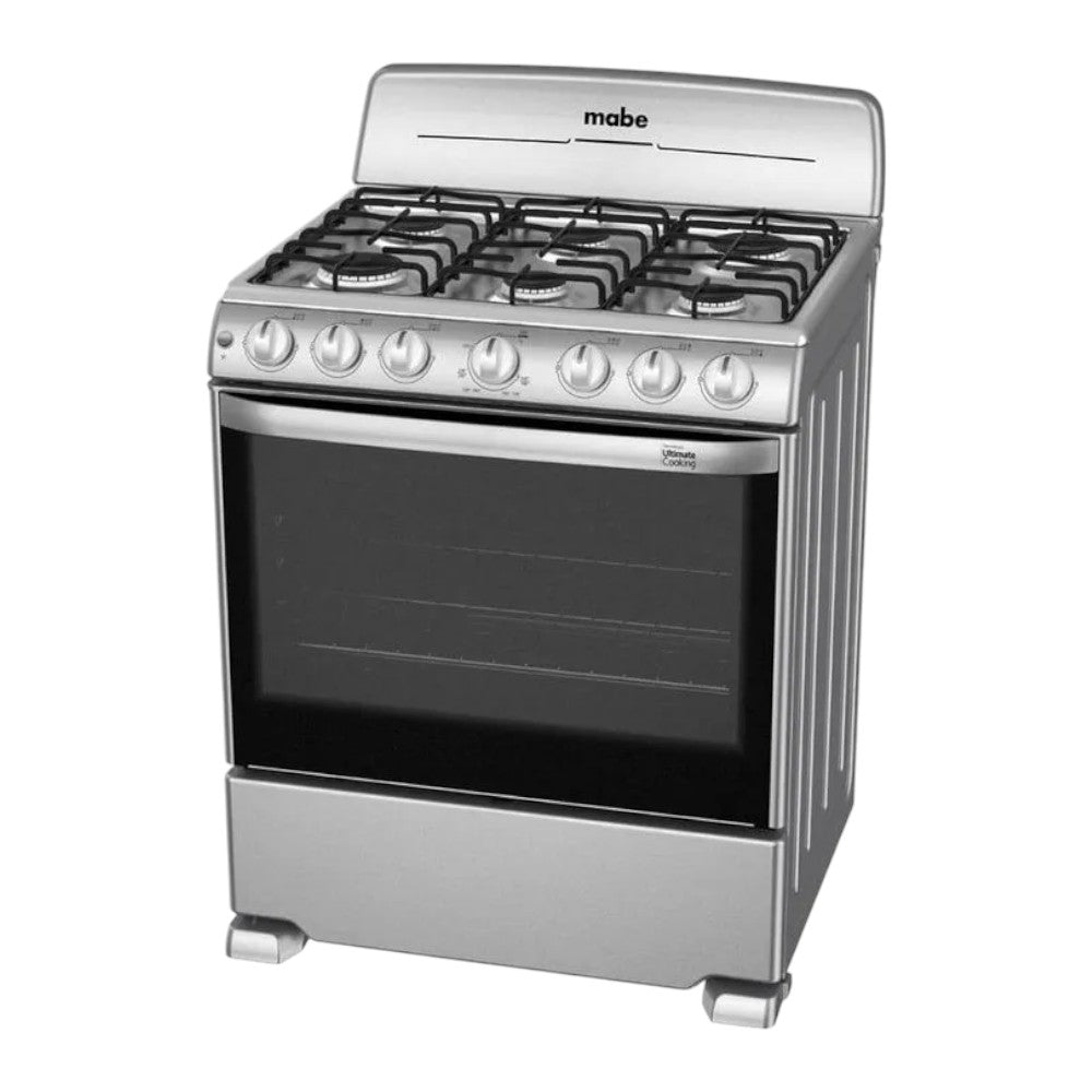 Estufa A Gas Mabe de 30" / 6 Quemadores / Silver