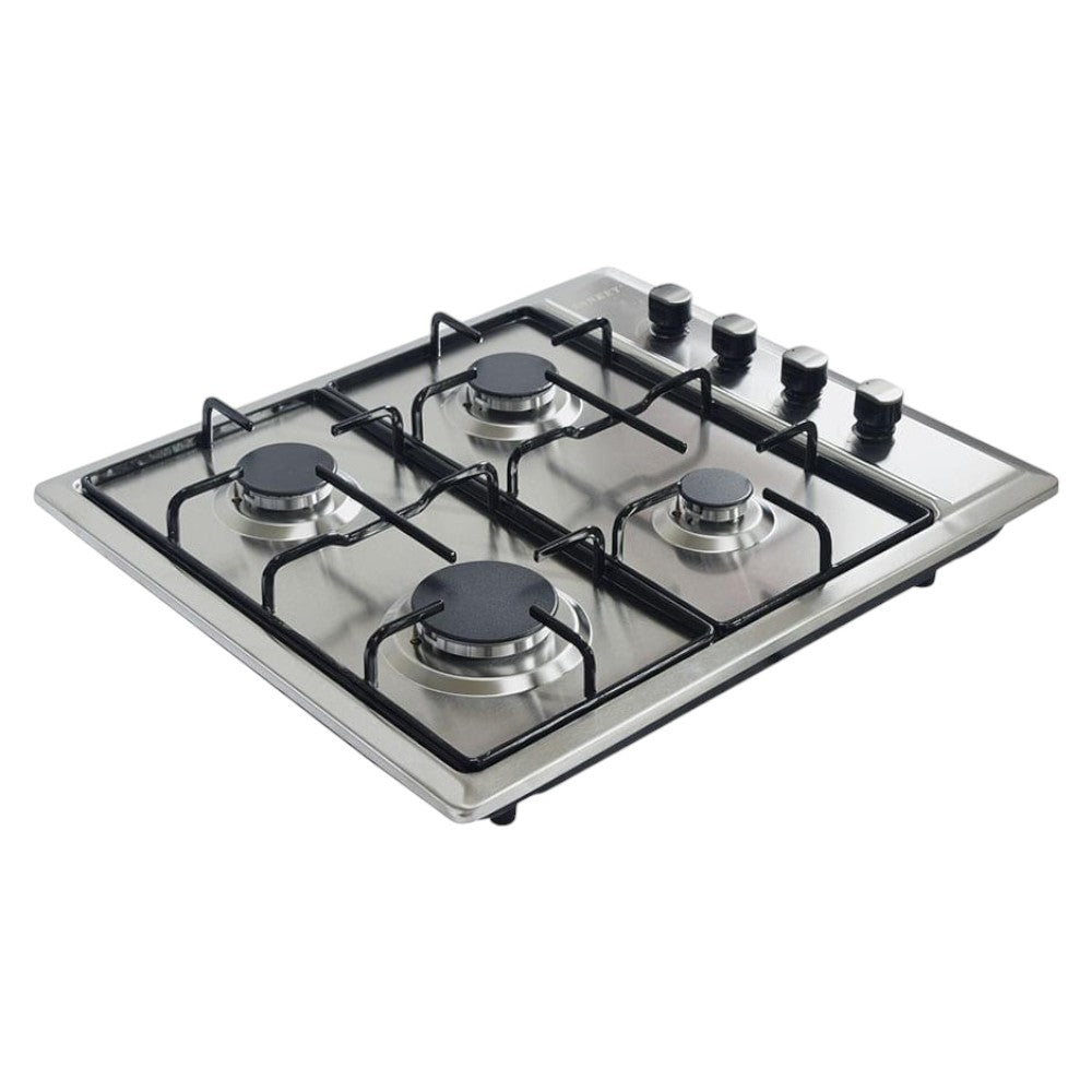 Estufa Empotrable Sankey de 4 Quemadores Negros / 24" / Acero Inoxidable