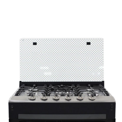 Estufa Nisato de 30" / 5 Quemadores  / Negra-Acero Inoxidable