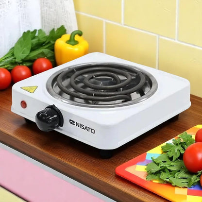 Estufa Eléctrica de Mesa Nisato  de 750 W / 1 Quemador / Blanca