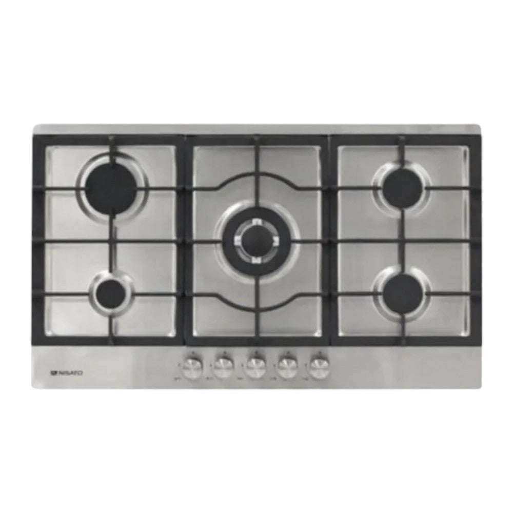 Estufa Empotrable Nisato 30" / 5 Quemadores / Acero Inoxidable