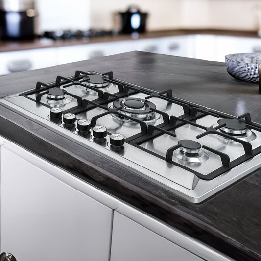 Estufa Empotrable Nisato 30" / 5 Quemadores / Acero Inoxidable