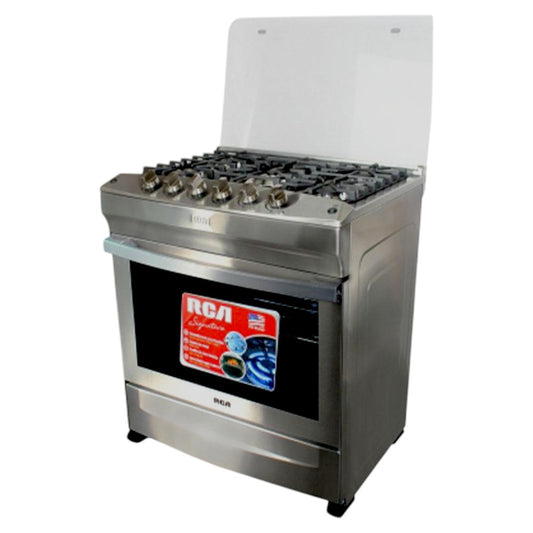 Estufa A Gas Rca 6 Quemadores / Acero Inoxidable / 30"