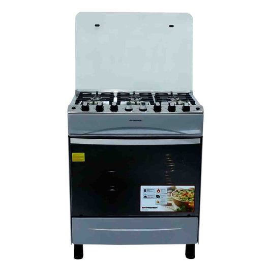 Estufa A Gas Premier 30" / 6 Quemadores / C/Horno / Silver