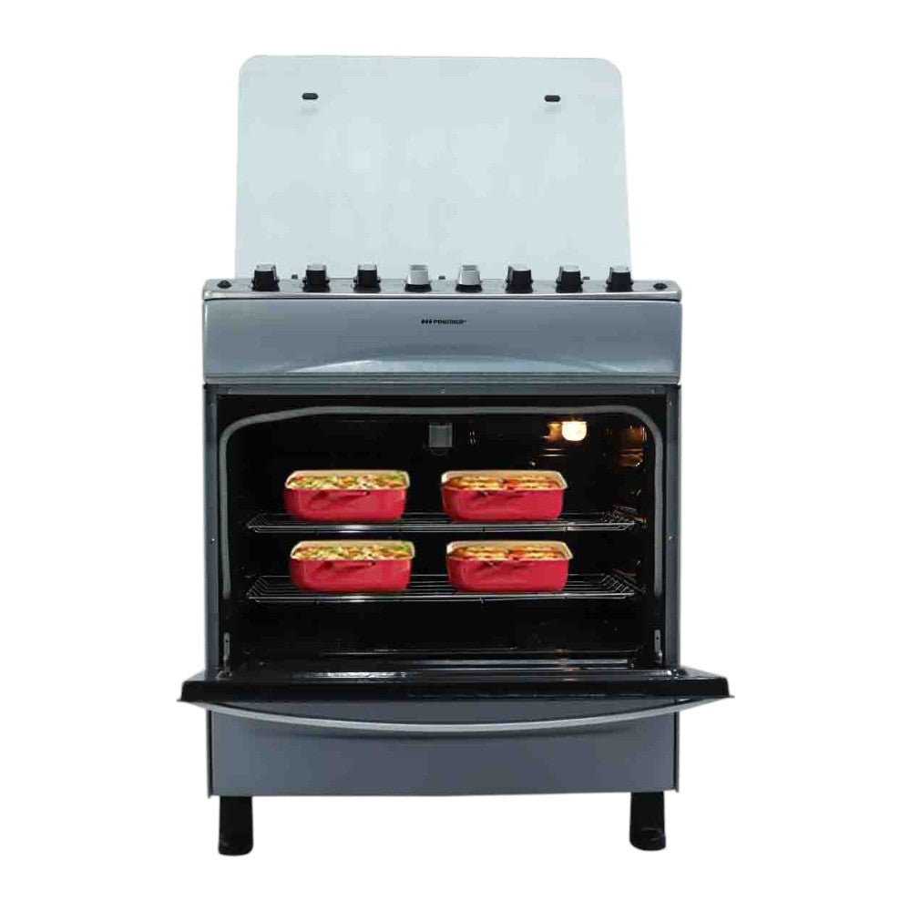 Estufa A Gas Premier 30" / 6 Quemadores / C/Horno / Silver