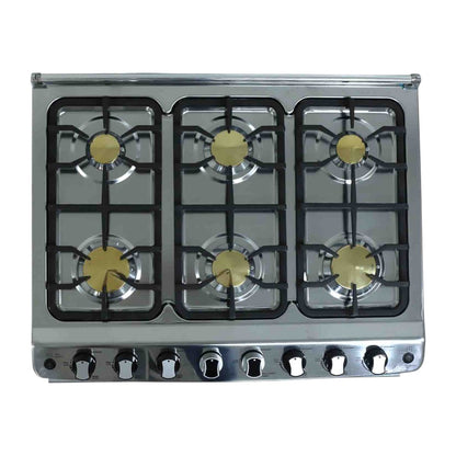 Estufa A Gas Premier 30" / 6 Quemadores / C/Horno / Silver