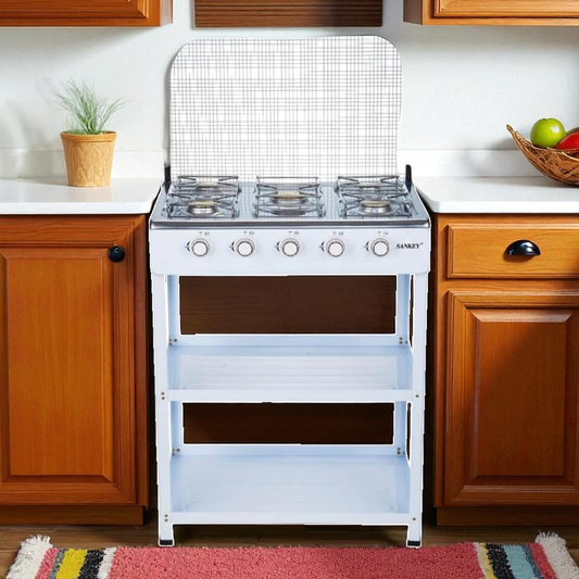 Estufa Sankey 20" / A Gas / 5 Quemadores / Blanca