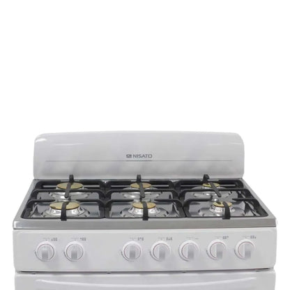 Estufa Nisato de 30" / 6 Quemadores / Blanca