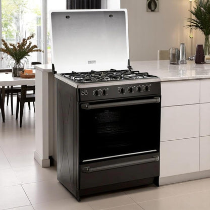 Estufa Sankey 30" / 5Quem / Acero Inoxidable-Negra -