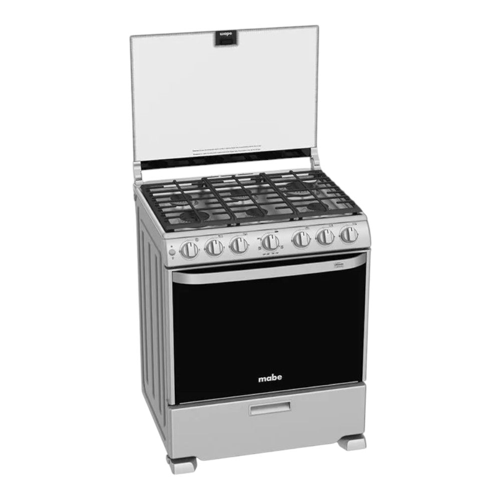 Estufa A Gas Mabe de 30" / 6 Quemadores / Acero Inoxidable