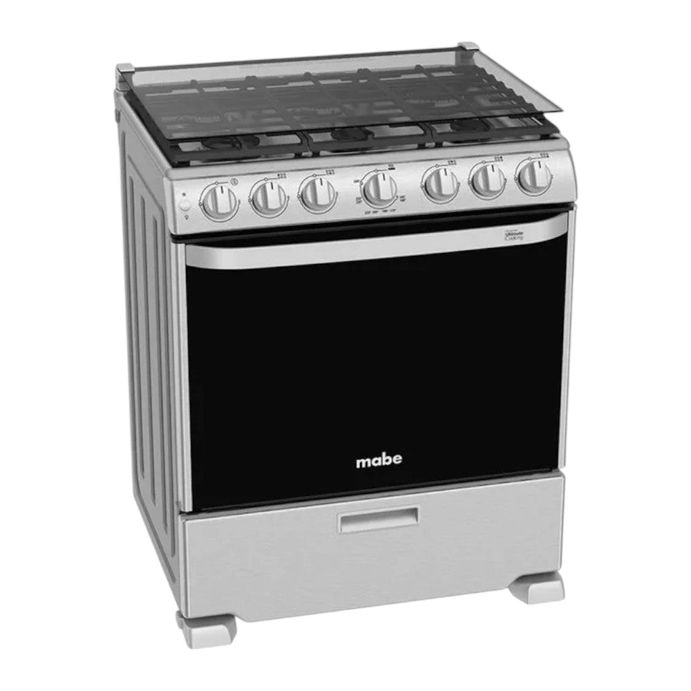 Estufa A Gas Mabe de 30" / 6 Quemadores / Acero Inoxidable