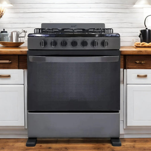 Estufa A Gas Acros 30" / Acero Inoxidable / 6 Quemadores