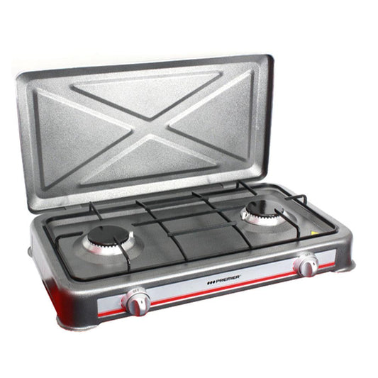 Estufa a Gas Premier de 2 Quemadores Gris