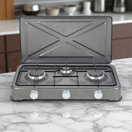 Estufa a Gas Premier de 3 Quemadores / Acero Inoxidable