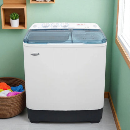 Lavadora Semi - Automática Sankey 7.0 kg / Blanca / Doble Tina
