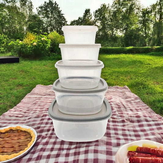 Envases Plástico Home Elegance / Cuadrado / Set 5 Piezas / Surtidas - Home Elegance - Titan.com.pa - 2100000929979