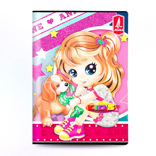 Cuaderno Cosido Mediano Rayas Ancha Kids de 200 Páginas