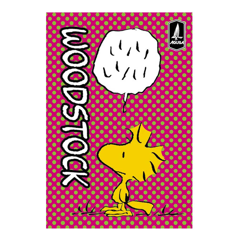 Cuaderno Cosido Mediano Raya Ancha Águila Snoopy de 200 Páginas