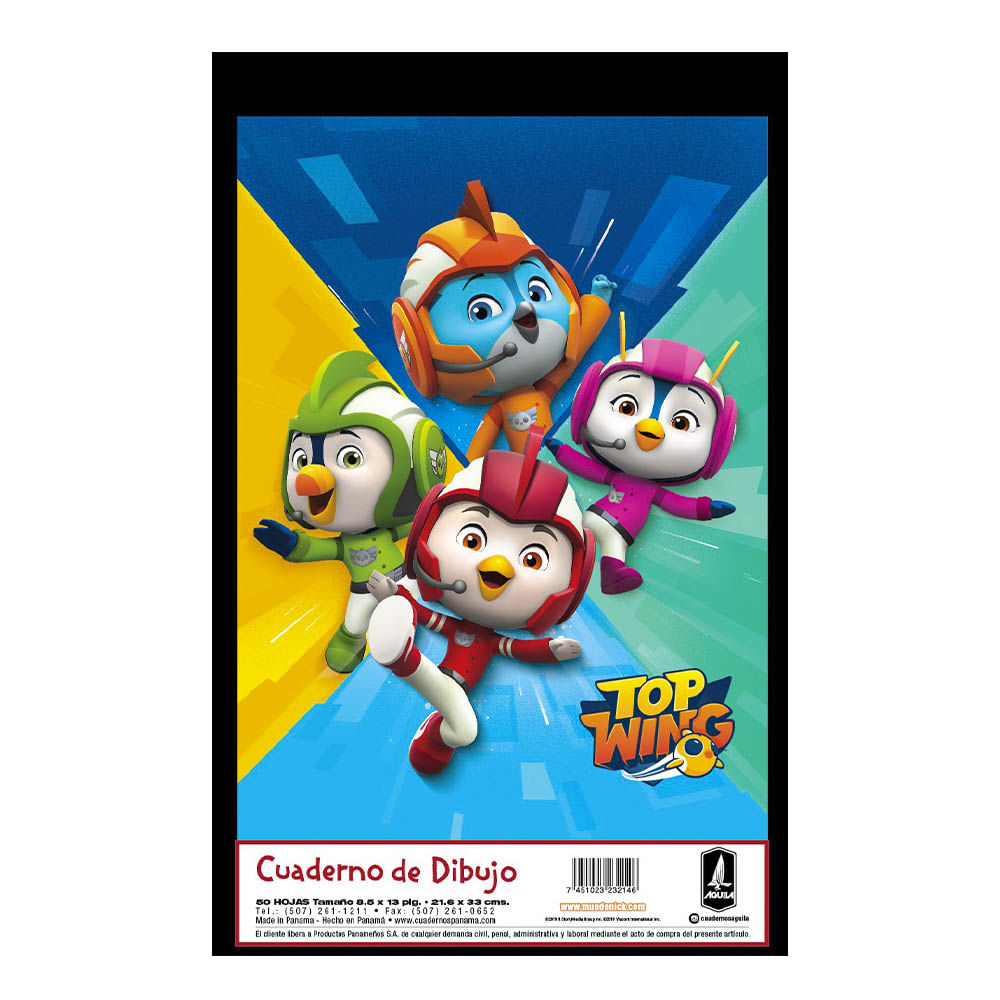 Cuaderno de Dibujo y Pintura Top Wings