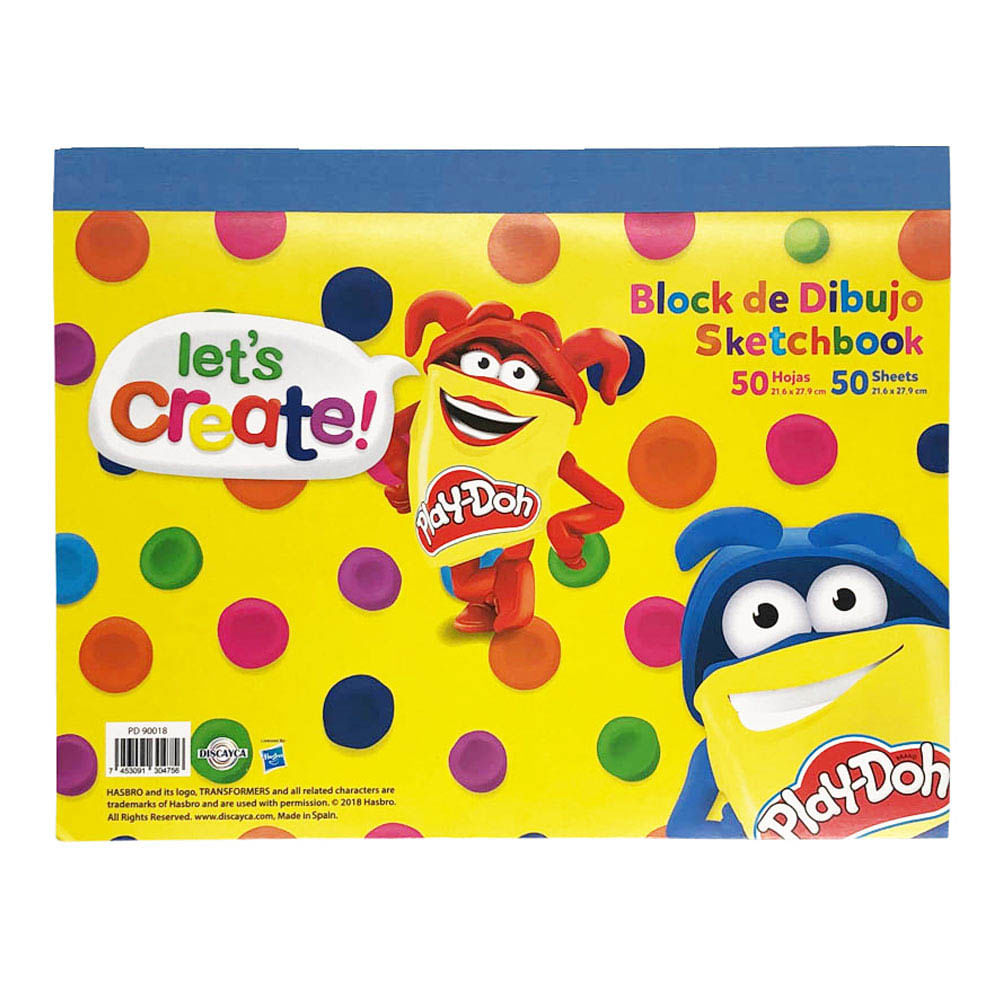 Libreta de Dibujo Play Doh 8.5" x 11"