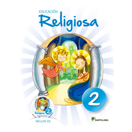 Libro de Texto Santillana Educación Religiosa 2 Con CD