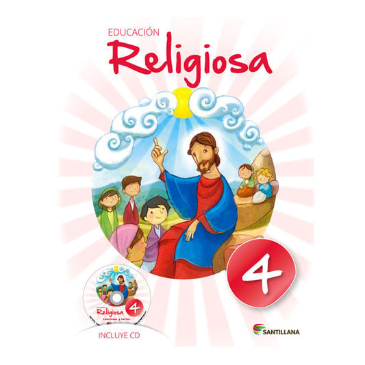 Libro de Texto Santillana Educación Religiosa 4 Con CD