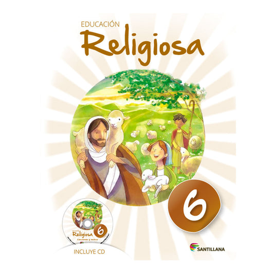 Libro de Texto Santillana Educación Religiosa 6 Con CD