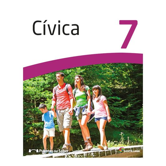 Libro de Texto Santillana Cívica 7 Puentes del Saber